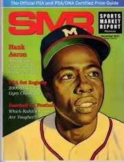 Hank Aaron on Cover SMR Price Guide by PSA December 2017