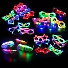 21 Pcs LED Glasses 7 Shapes 6 LED Glow in the Dark Party Supplies Favor for Kids
