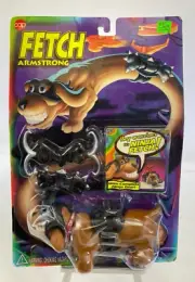 VTG FETCH ARMSTRONG ( NINJA FETCH) Dog Vintage 1994 CAP Toys New Sealed DS31