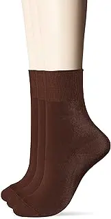 癒足(いやし) Healing Feet 45194-920 Women's Luxury Mercerized Color Crew Top Thread 100% Cotton, Perfect Length Brown, 8.7-9.4 inches (22-24 cm), Just the right length