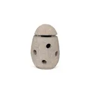 A.FRESCO Stone Egg Cutwork Lantern Patio Light Holder Decor 25x43cm Grey