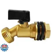 Uenede Brass Water Container Rain Barrel Faucets Spigot 3/4"G Male Thread Lar