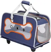 WeiLaiKeQi Portable Pet Carrier with Extendable Handle for Small Pets