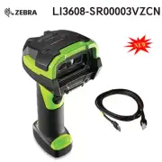 Zebra LI3608-SR00003VZCN Ultra-Rugged Handheld 1D Barcode Scanner With USB Cable