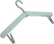 Amosfun Foldable Clothes Drying Rack Space-Saving Laundry Hanger Collapsible Travel Hanger for Home