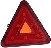 Anneome 1Pc USB Rechargeable Triangle Bike Tail Light Warning Signal Lamp for Safe Cycling Rainy Conditions Easy Operation Durable and Reliable Taillight