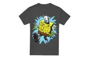 SpongeBob SquarePants Unisex Adult Letter T-Shirt (Charcoal) - UTTV18374