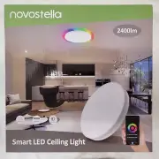 Novostella Smart LED Flush Mount Ceiling Light, 2700K-6500K White Light & Back