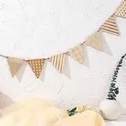 EPSEED Wood Bunting Wall Boho Decor - Wild One Nursery Hanging, Flag Decoration for Baby Room, Banner