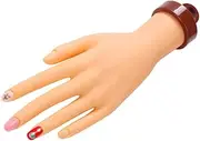 PAMINGONO Simulation Hand Model Enhancement Nail Hands Training Practice Fingers Kiss Manicure Fake Models Hand Mannequin Pvc