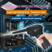 USB Compressed Air Duster Electric Blower Clearner for Keyboard Car 15000mAh