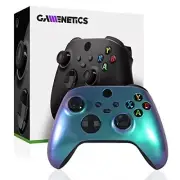 Gamenetics Custom Green Purple Wireless Bluetooth Controller for Xbox Series X/S