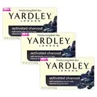 3 Bars Yardley London Activated Charcoal Moisturizing Bath Soap 4 oz Ea