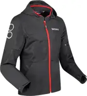 Bering Profil, textile jacket , color: Black/Red , size: L