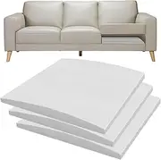 MOTRAIN 3Pcs 20" x 20" Couch Cushion Support, Couch Cushion Replacement, High-Density Foam Inserts for Sagging Sofa Seats, Curved Design for Sectional, Chair, White