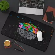 Brain Custom Desk Mat Mouse Pad Large 12" by 22"