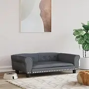 Pet Sofa, Dog Sofa Dog Bed Dog Couch Dog Bed Dark Grey 95x55x30 cm Velvet