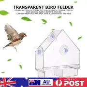 Bird Feeder Transparent Window Bird Feeder Removable Cover Suction Cup Birdhouse