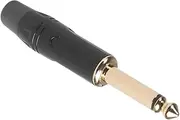 SUPVOX Plated 6.35mm Guitar Jack Soldering Plugs Set of 5 for Electric Guitar Sound Card Microphone