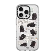 iPhone 16 Pro Clear Case MagSafe Compatible Very busy doing nothing pattern case by Moonaries illo