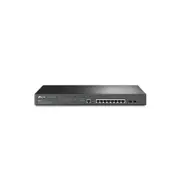 TP-Link TL-SG3210XHP-M2 JetStream 8-Port 2.5GBASE-T and 2-Port 10GE SFP+ L2+ Managed Switch with 8-Port PoE+ 2xFan Rack Mountable IGMP Snooping,Omada