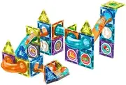 Magnetic Tiles 52 Pieces Marble Run Toy Set | Building & Learning Game