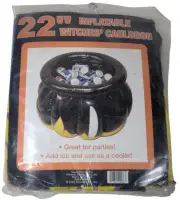 VTG 2000s Inflatable Witches Cauldron Cooler Halloween Party Drink Cooler 22 In