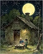 TAOPAOLAB Rural Living Paint by Numbers Kit for Adults - DIY Children Dining Outdoors Painting on Canvas 16x20In, Acrylic Paint Set, Suitable for Beginners, Art for Home Decoration or Gifts