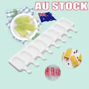 8 Cell Silicone Frozen Ice Cream Mold Juice Popsicle Maker Ice Lolly Mould FZ