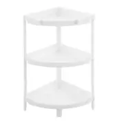 Boxsweden White 3-Tier Corner Storage Shelf Home/Room 70cm Organiser Stand Rack