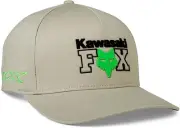 Fox Racing Men's Standard Fox X Kawi Flexfit Hat (Steel Grey) 30636-172