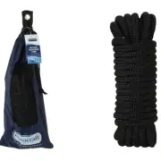 Aristocraft Black Docking 8M/12mm Line Rope Double Braided Yacht/Boat Accessory