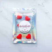 RED HEART EDIBLE DECORATIONS