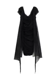 [Givenchy] Givenchy-Stretch Viscose Dress With Drapery-Donna 44