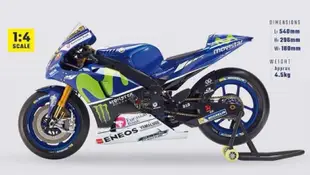 (現貨) Valentino Rossi 1/4 YAMAHA YZR-M1 全套未組裝零件 DeAGOSTINI迪亞哥