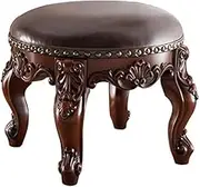 Footstool Dressing Table Small Make-up Brown/White Make-up Piano Make-up Bench with Padded seat (Color: Green Size: #1)