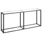 Tempered Glass Console Table Hallway Entry Dressing Shelf Display Storage Desk