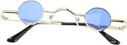 [BESPORTBLE] Elevate Your Look Retro Personality Sunglasses Round Metal Sunglasses Uv Blocking for Occasion