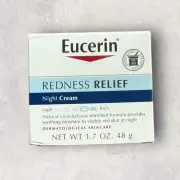 1 x Eucerin Redness Relief Night Cream Natural Licochalcone Soothing 1.7oz