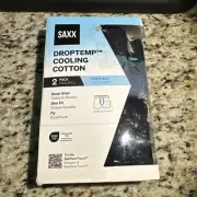 NWT SAXX DropTemp Cooling Cotton Boxer Briefs - XL - 2 Pack - Cotton/Modal