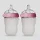 COMOTOMO 矽膠奶瓶二入250ml - 粉紅色