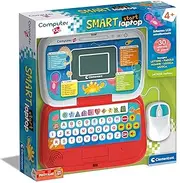 Clementoni - Smart Start Educational Game 4 Years, Kid, Electronic Italian Talking Gift, Children's Computer, Laptop for Learning Letters, Numbers, New Words, Children's Technology, 16482