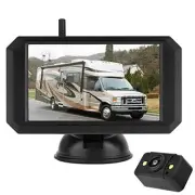 [New] Wireless Backup Camera Kit with 5&quot Monitor and Rear View Camera for