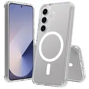ZUSLAB Magnetic Case for Samsung Galaxy S25+ Slim Hybrid Pro Protective Heavy Duty Shockproof Cover For Samsung (2025) - Clear