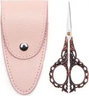 4.7 INCH Small Sewing Scissors,Embroidery Scissors with Cover, Pointed Tip,Trave