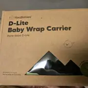 KeaBabies Baby Wraps Carrier, D-Lite Wrap - Easy-Wearing, Graphite