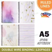 A5 Spiral Journal with Lined Paper 120 Pages Diary Notebook Stationery Office #3