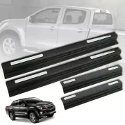 MATTE MATT BLACK SCUFF PLATE DOOR STEP FIT ALL NEW ISUZU D-MAX DMAX 12-2019