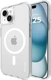 [Pelican] Ranger Series - iPhone 15 Case 6.1"[Compatible with MagSafe][Anti-Yellow] Magnetic Phone Case with Anti-Scratch Technology [12ft MIL-Grade Drop Protection] Protective Cover for iPhone 15-Clear