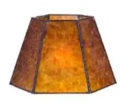 B&P Lamp Antique Amber, 7 * 12 * 7.5, Uno, 1In., Plain, (5)